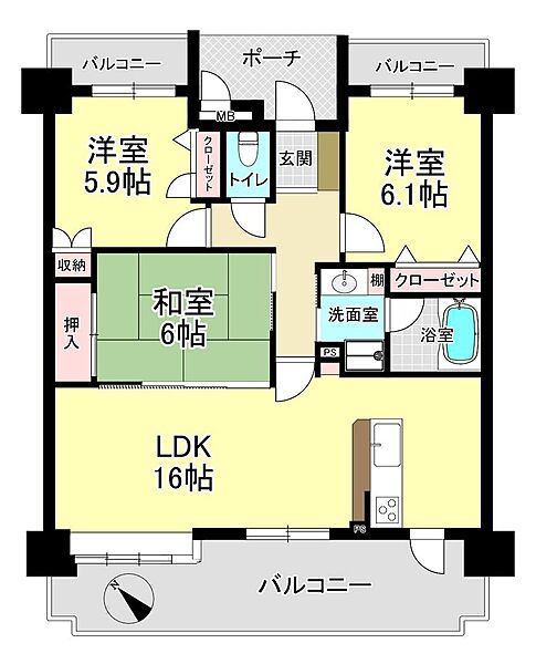 間取り：346000048335
