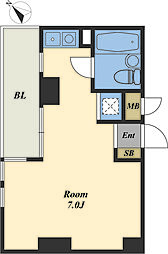 横須賀中央ダイカンプラザシティー2 ワンルームの間取図画像