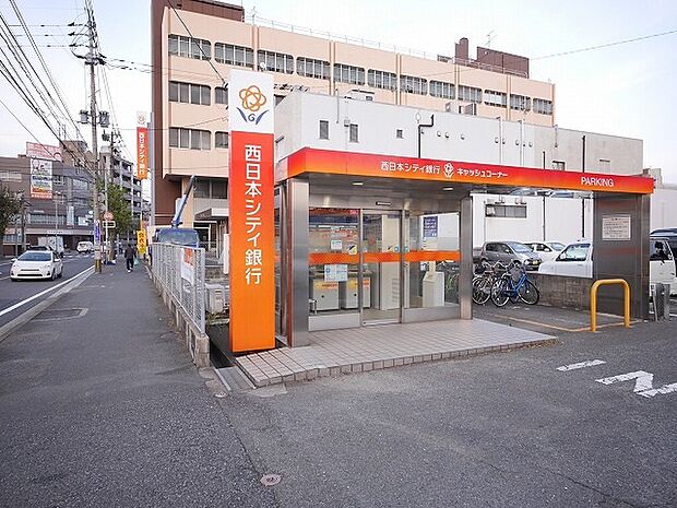 西日本シティ銀行日明支店（839m）