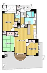 間取図画像 3LDK