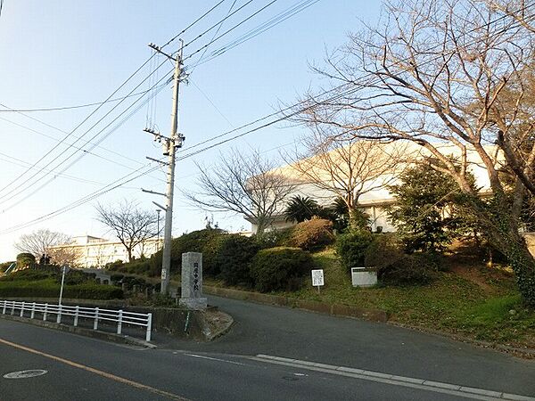 岡垣町立岡垣中学校（243m）