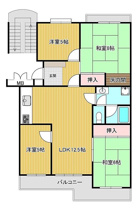 4LDK 間取り