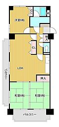 ヴィブレ黒崎 3LDKの間取図画像