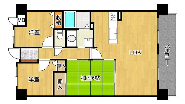 間取り図は現況を優先します。