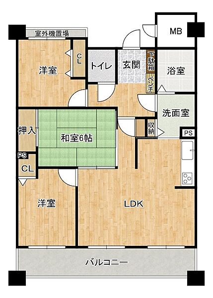 間取り図は現況を優先します。