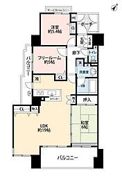 エスリード上新庄 2SLDKの間取り