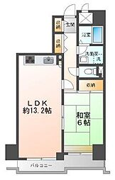 ヴェルディーラ 1LDKの間取図画像