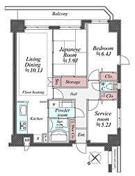 間取図画像 2SLDK