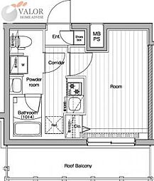 JR京浜東北・根岸線 川崎駅 徒歩10分の賃貸マンション 4階1Kの間取り