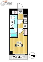 SHOKEN Residence川崎八丁畷 1階1Kの間取り