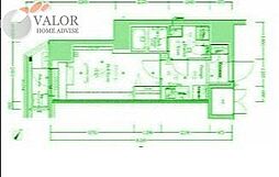 ジェノヴィア川崎III 6階1Kの間取り