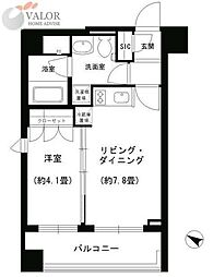 PORTO　PARTIRE　YOKOHAMA 4階1DKの間取り