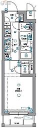 パティーナ下丸子 4階1Kの間取り