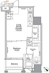 間取図画像 1LDK