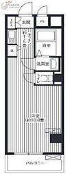 ベイイースト 1Kの間取図画像