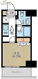 CityLuxTobe 1Kの間取図画像