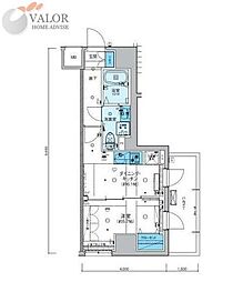 リヴシティ横濱新川町弐番館 1DKの間取図画像