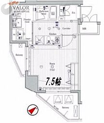 ジーコンフォートウエスト横浜 1Kの間取図画像