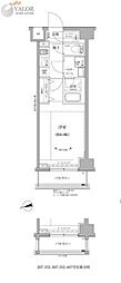 RELUXIA GRANDE 川崎 1Kの間取図画像