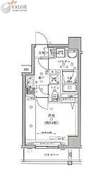 スパシエベルタ横浜 1Kの間取図画像