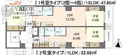 GRAND-MERE横浜大口 1SLDKの間取図画像