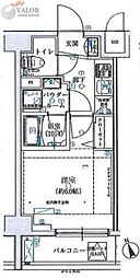 SHOKENResidence横浜伊勢町 1Kの間取図画像