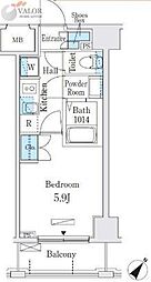 OPENBLOOMYOKOHAMA 1Kの間取図画像