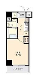 ラ・エテルノ横浜関内 1Kの間取図画像