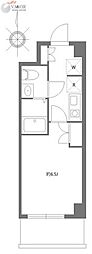 ルポール北加瀬 1Kの間取図画像