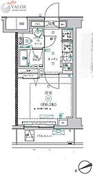 RELUXIA横浜弘明寺 1Kの間取図画像