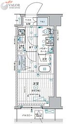 ジェノヴィア西横浜 1Kの間取図画像