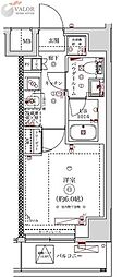 (仮)保土ヶ谷プロジェクト 1Kの間取図画像