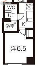 LEXE川崎塚越 1Kの間取図画像