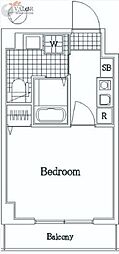 グリフィン横浜・山手 1Kの間取図画像
