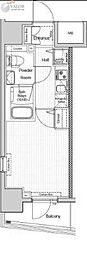 VERXEED阪東橋MAXIV 1Kの間取図画像