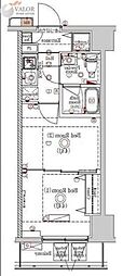 RaffistarKawasaki-6 2Kの間取図画像