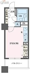 ドゥーエ横浜駅前 1Kの間取図画像