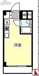 サンウィスタリア ワンルームの間取図画像