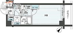 フェニックス新横濱エオール 1Kの間取図画像