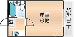 パークコート住之江 1Kの間取図画像