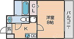 FDS住吉公園 1Kの間取図画像