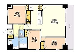 間取図画像 3LDK