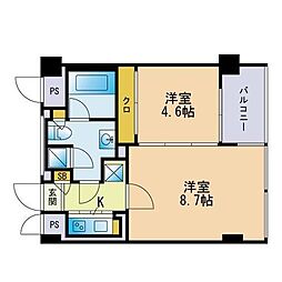 THEAPARTMENT 1LDKの間取図画像