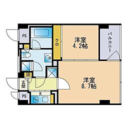 THEAPARTMENT 1LDKの間取図画像