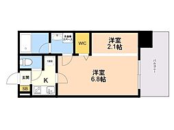 サニークレスト大濠公園 2Kの間取図画像