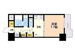 グランディール大濠 1DKの間取図画像