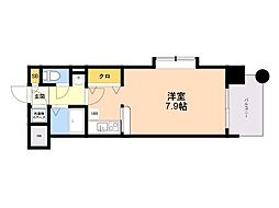 エンクレスト大博通り 1Kの間取図画像