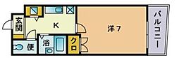 パピルス3 1Kの間取図画像