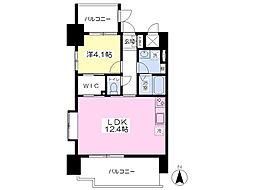 shostyleHAKATA 1LDKの間取図画像