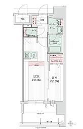 グランフォーレ博多プレミアベイサイド 1LDKの間取図画像